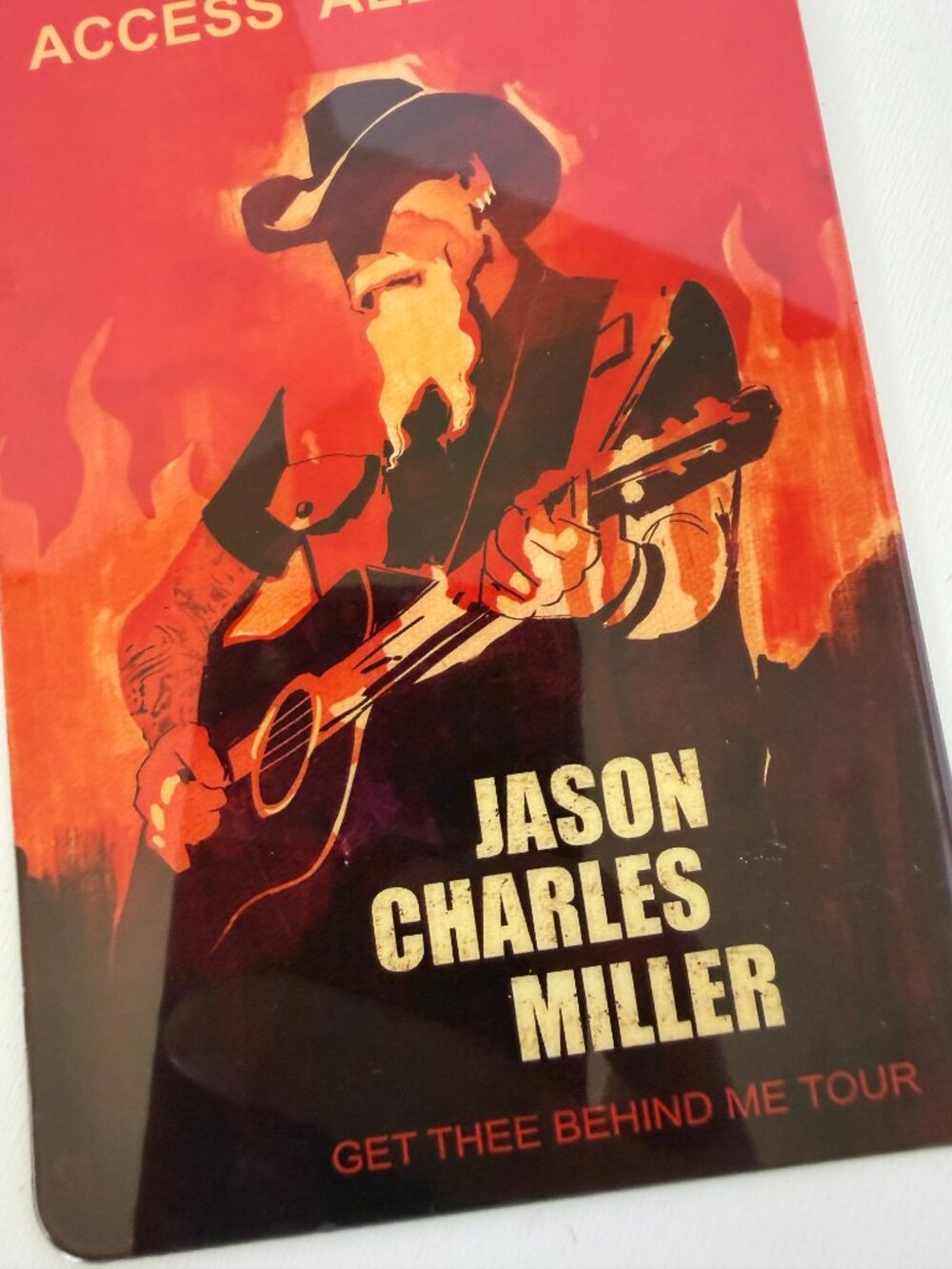 Jason Charles Miller “Get Thee Behind Me Tour” Backstage Access Pass - Picture 3 of 3